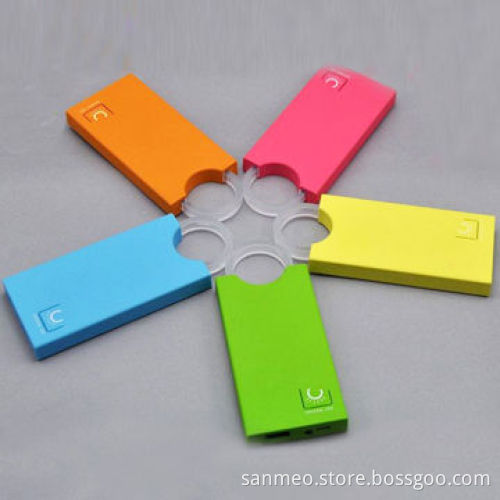 4,000mAh Power Bank with Crystal LED Ring, Colorful, Very Suitable to Young Ladies as Gifts